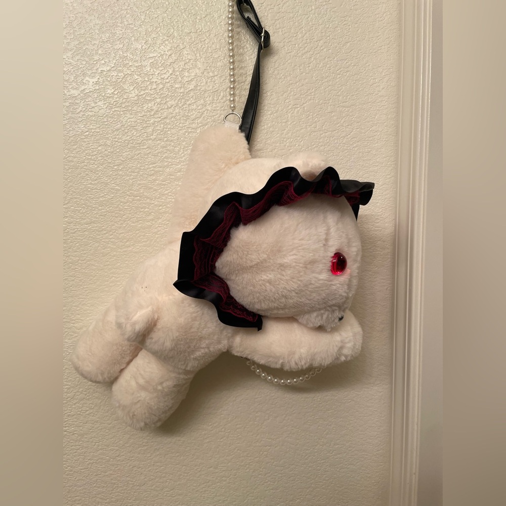 Lolita Teddy Bear Plush Crossbody Bag